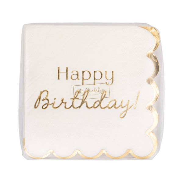 Happy Birthday Cocktail Napkin, 18pk