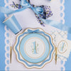Blue 1st Birthday Cake Plates, 8pk