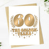 60 The Golden Years Milestone 60th Birthday Greeting Card