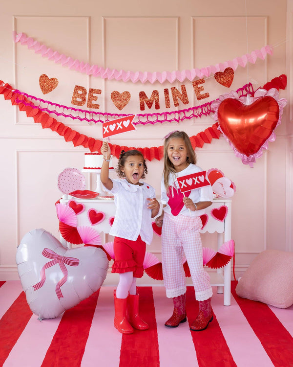 Be Mine Glitter Banner