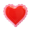 Scalloped Heart Shaped Plate, 8pk