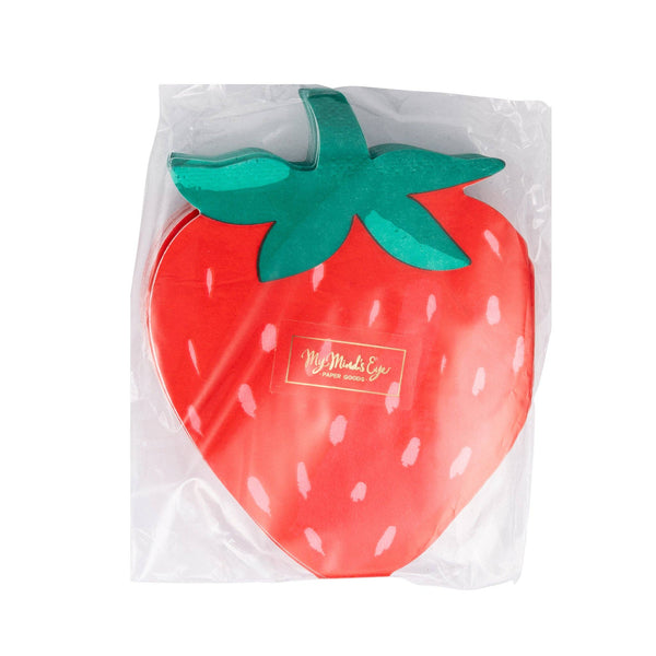 Strawberry Shaped Guest Napkin, 24pk