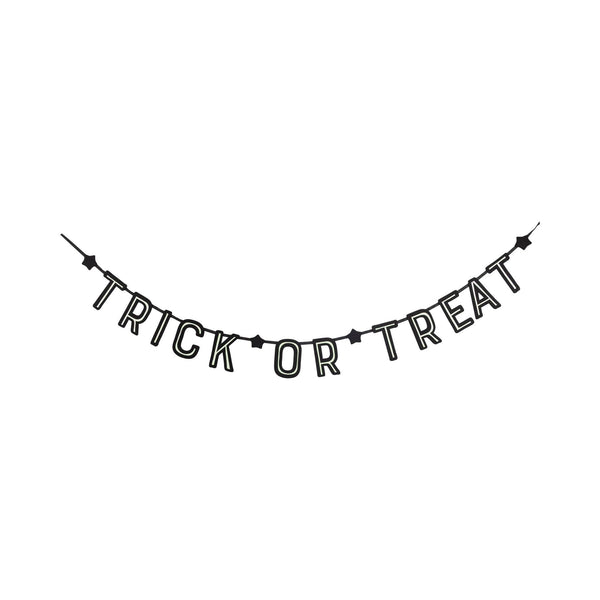 Trick or Treat Felt Glow in the Dark Banner