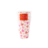 Hearts Paper Cups, 8pk
