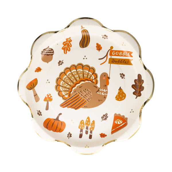 Thanksgiving Icons Plate, 8pk