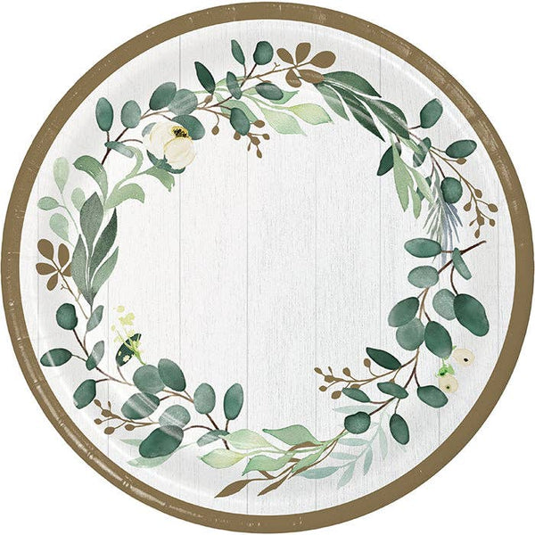 Eucalyptus Dinner Plates, 8pk