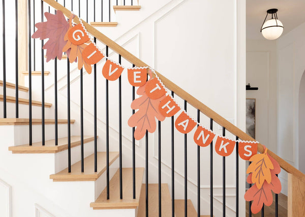 Oversized Hanging Autumn Leaves