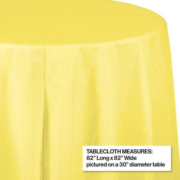 Mimosa Round Plastic 82 inch Table Cover
