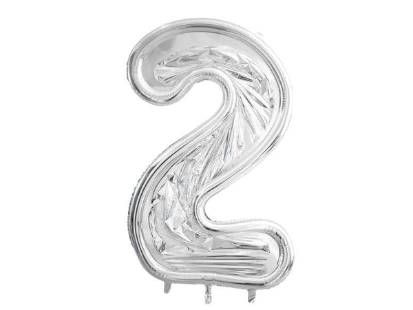GIANT Silver Number Balloon Frame| 49 In