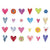 Sapori- Rows of Hearts Note Cards