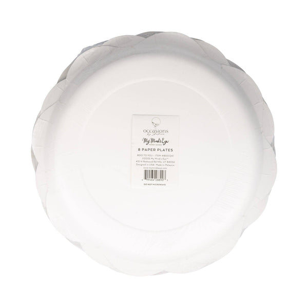 Occasions Boo Ghost Scatter 10" Paper Plate, 8pk