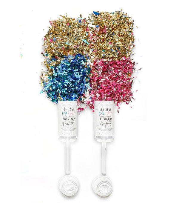 Gender Reveal Push-Pop Confetti