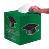 Graduation Card Boxes Green, 1pk