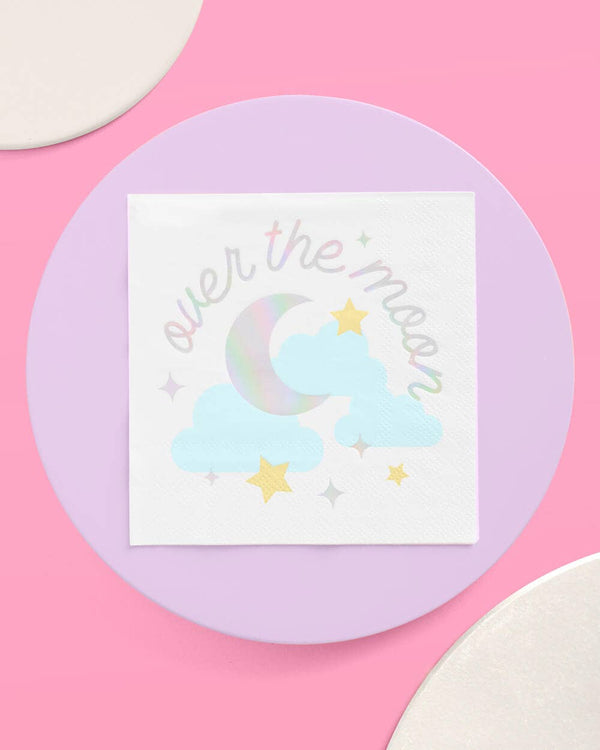 Over the Moon Cocktail Napkins, 50pk