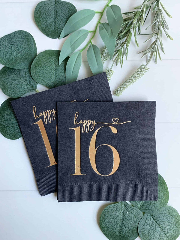 Sweet 16 Cocktail Napkins, 16pk