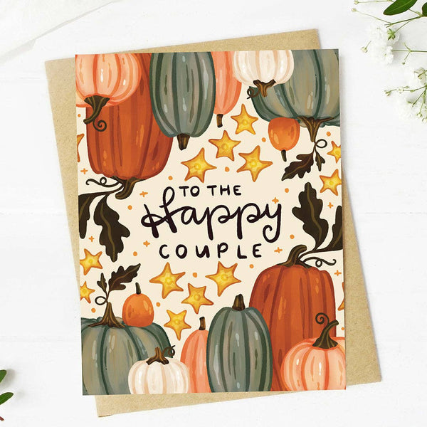 To The Happy Couple Fall WeddingGreeting Card