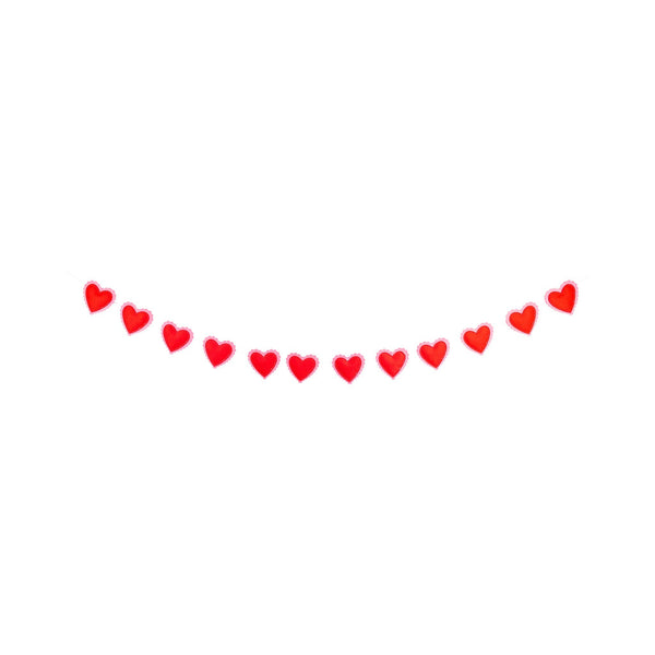 Puffy Heart Felt Banner