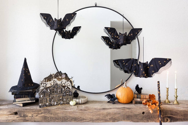 Hanging Light up Fabric Bat 2 Set