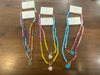2S natural heart stone mixed necklace