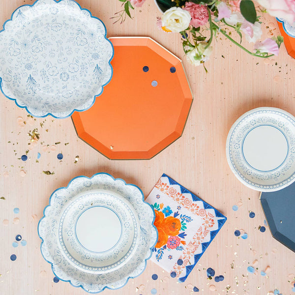 Sunkissed Orange Premium Dinner Plates, 8pk