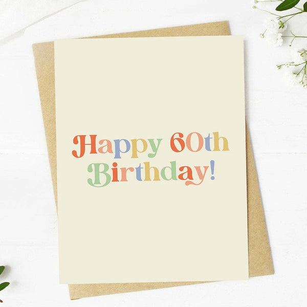 Happy 60th Birthday Milestone Greeting Card