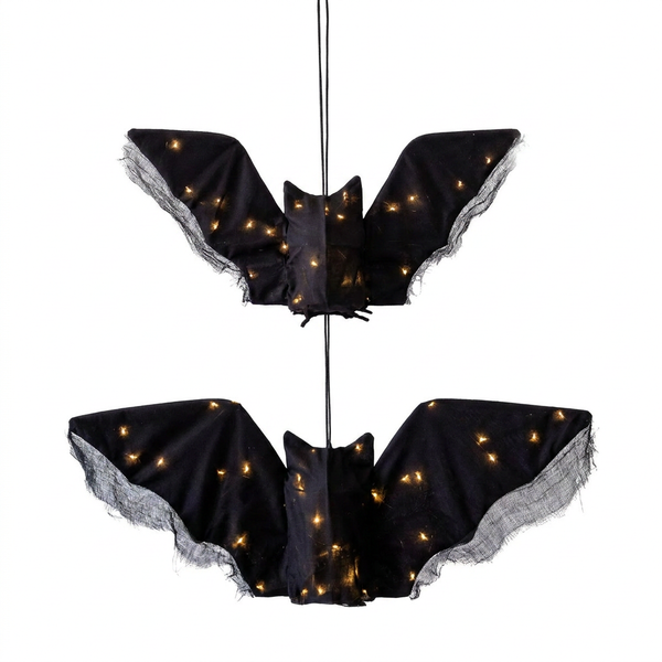 Hanging Light up Fabric Bat 2 Set