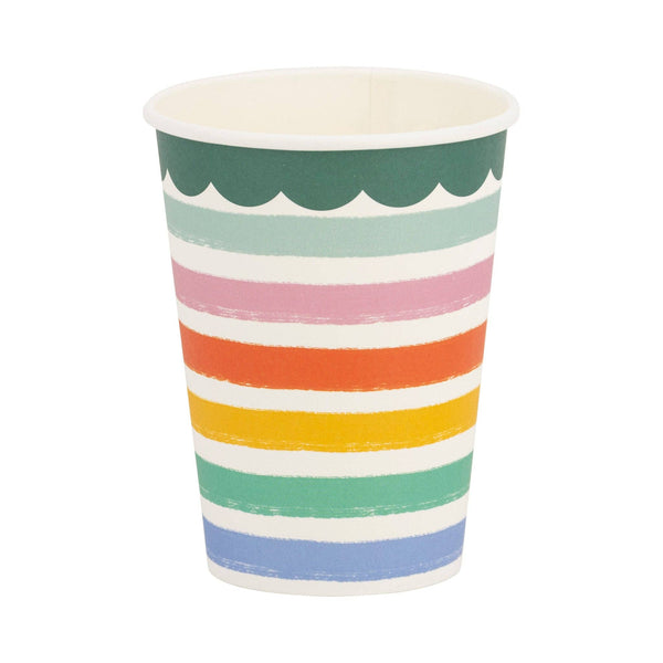 Fiesta Striped Paper Cup, 8pk
