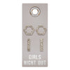 Leather TagEarrings- Girls Night Out