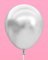 Light Blue, Clear, Silver & Pearl Balloons, 25pk