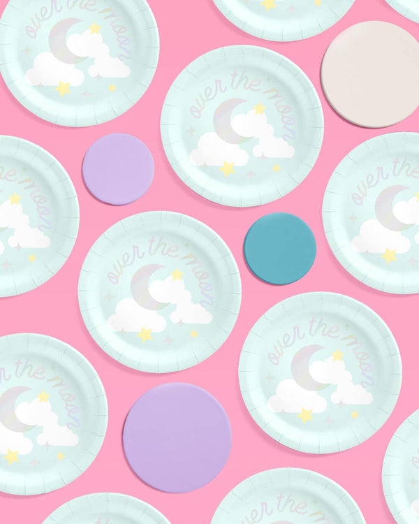 Over the Moon Dinner Plates, 25pk