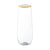 9 oz. Clear with Gold Plastic Champagne Flutes - 16 pcs