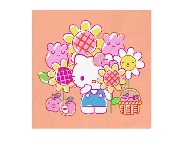 Hello Kitty Garden Doodle Dessert Napkins, 40pk