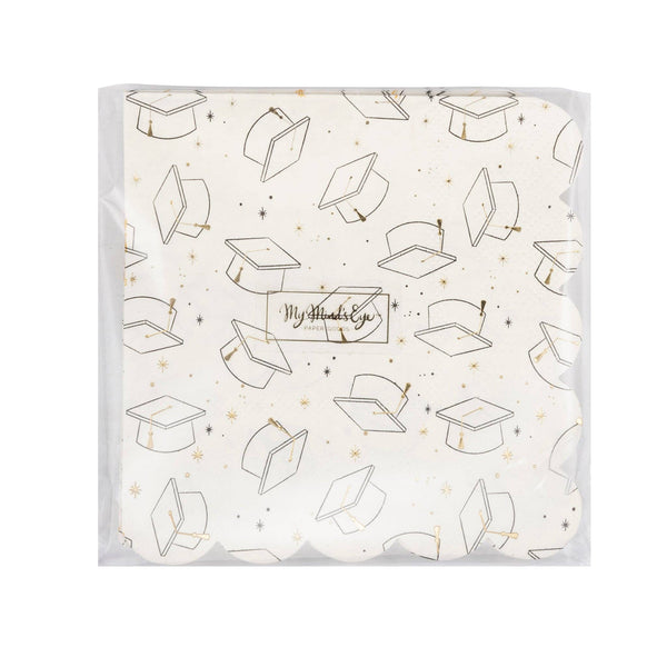 Grad Cap Cocktail Napkins, 18pk