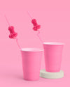 Bachelorette Accordion Penis Straws, 16pk