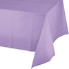 Luscious Lavender Plastic Tablecloth, 1pk