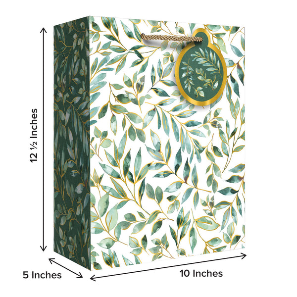 Elegant Leaves Large Gift Bag