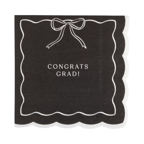 Bow Congrats Cocktail Napkin Set, 24pk