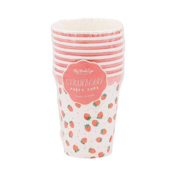 Strawberries Party Cup, 8pk