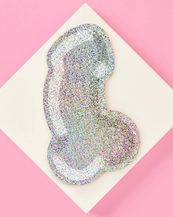 Penis Foil Party Plates, 25pk