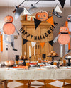 Velvet Puffy Happy Halloween Banner