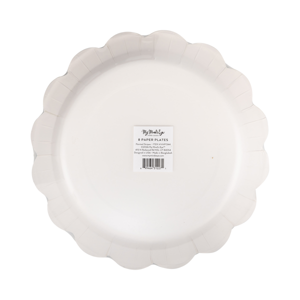 Halloween Sketchy Stripes Dinner Plates, 8pk