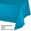 Turquoise Plastic Tablecloth, 1pk