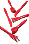 Classic Red Assorted Cutlery, 24pk
