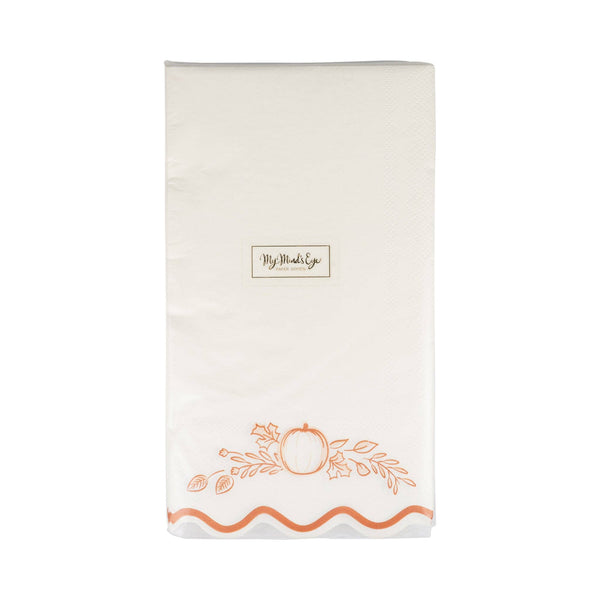 Falloween Pumpkin Guest Napkin, 24pk