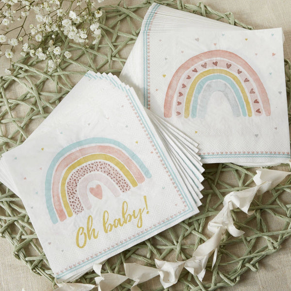 Boho Rainbow Baby Cocktail Napkins , 30pk
