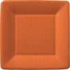 Orange Square Dinner Plates, 8pk