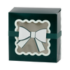 Green Bow Ric Rac Cookie Box- 6pk