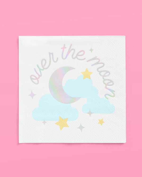 Over the Moon Cocktail Napkins, 50pk
