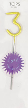 Mini 4" Gold Number Sparklers