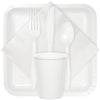 White Assorted Plastic Cutlery, 24pk
